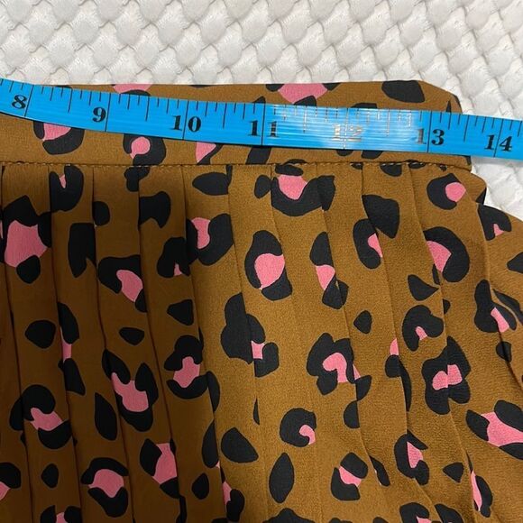 NWT- J. Crew- 2. Animal Print Pleated Skirt - Picture 7 of 7